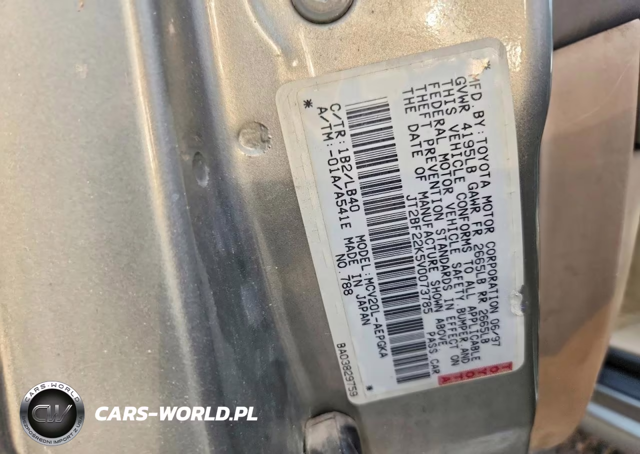 1997 Toyota Camry Xle V6 VIN:JT2BF22K5V0073785 - 13