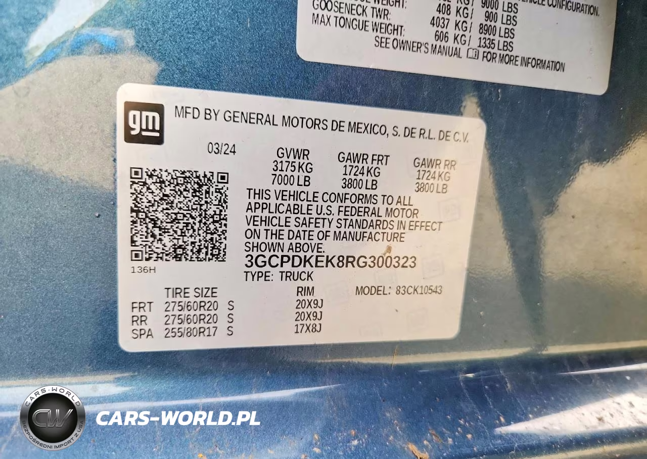 2024 Chevrolet Silverado K1500 Lt-L VIN:3GCPDKEK8RG300323 - 12