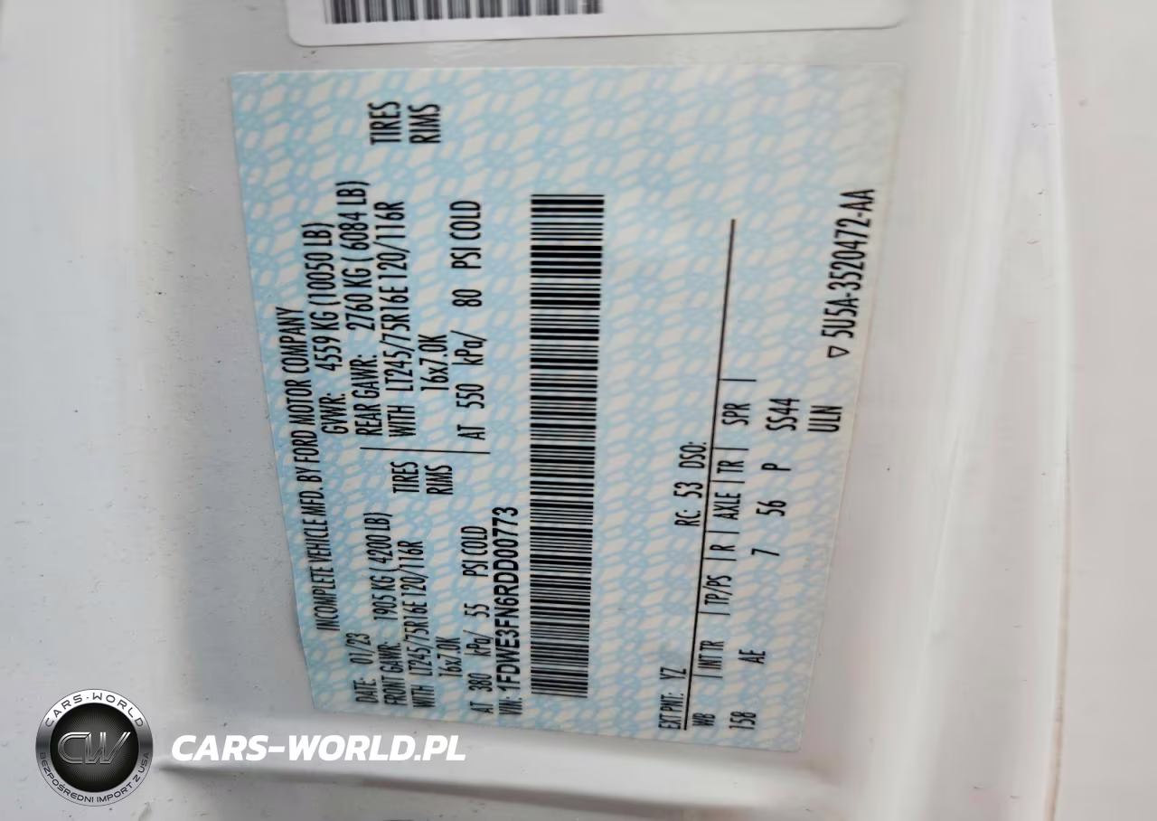 2024 Ford Econoline E350 Super Duty Cutaway Van VIN:1FDWE3FN6RDD00773 - 13