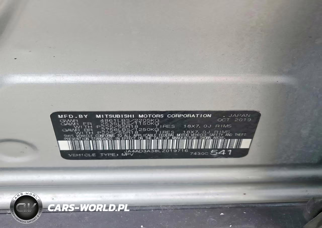 2020 Mitsubishi Outlander Se VIN:JA4AD3A38LZ019716 - 13