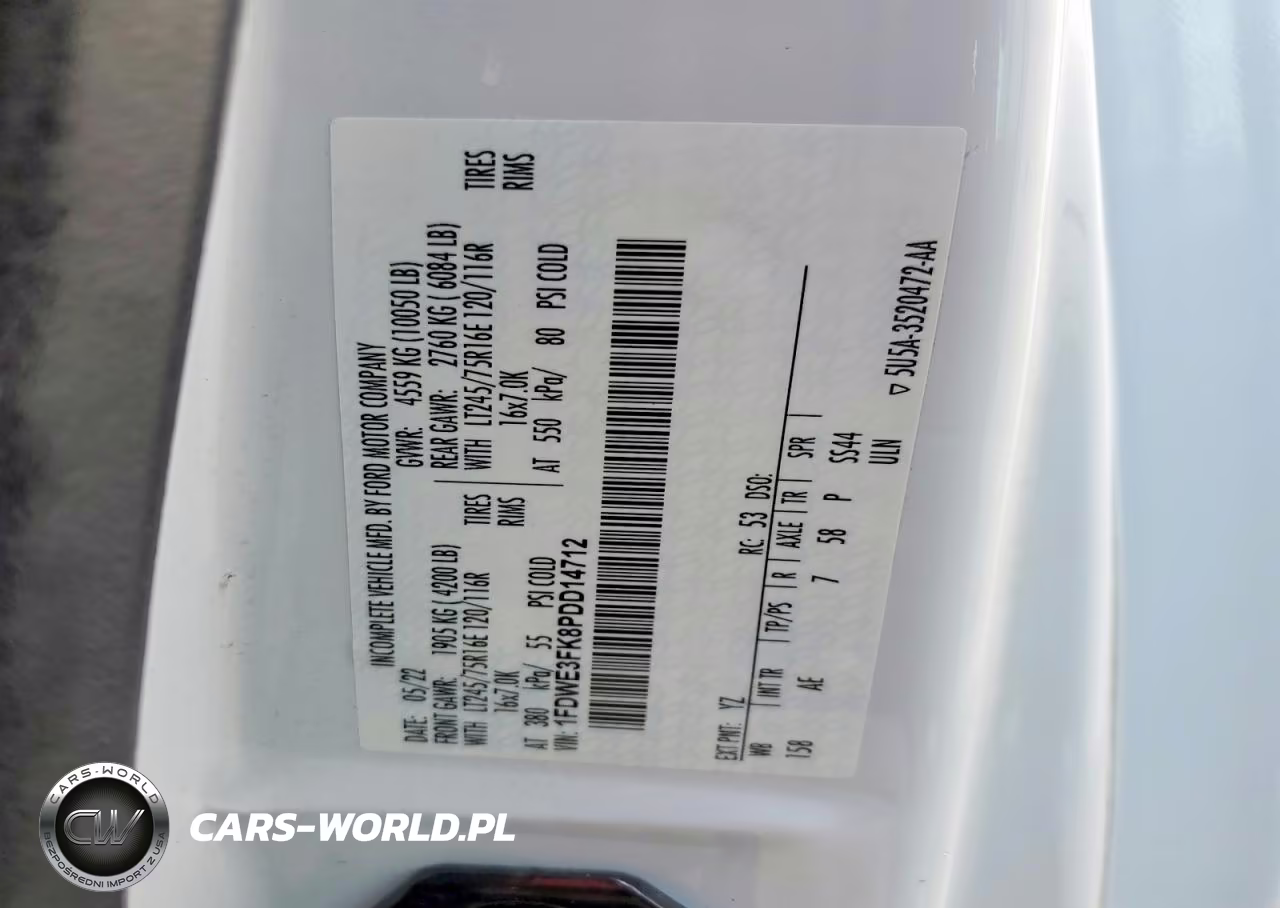 2023 Ford Econoline E350 Super Duty Cutaway Van VIN:1FDWE3FK8PDD14712 - 13