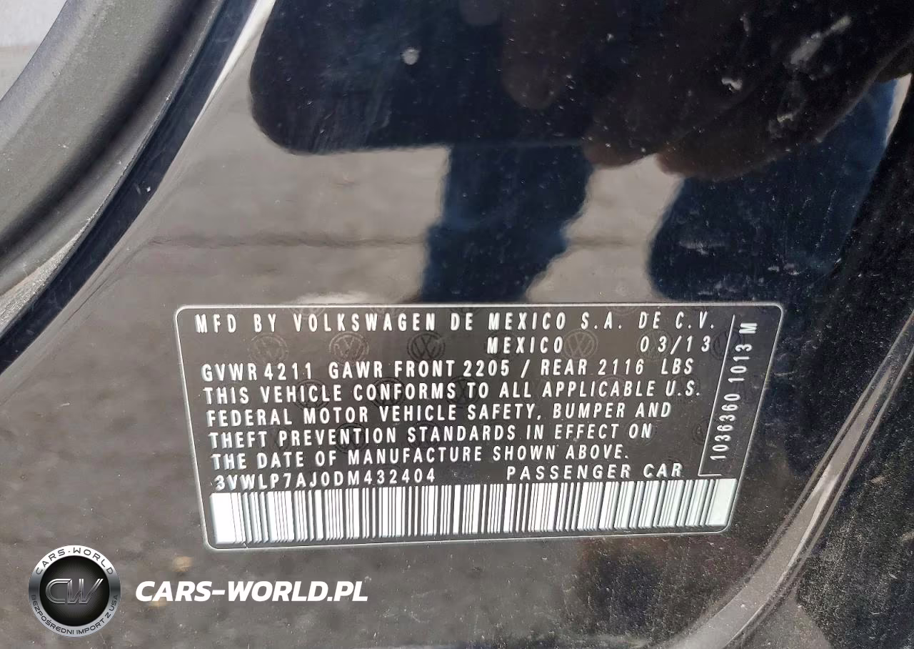 2013 Volkswagen Jetta Sel VIN:3VWLP7AJ0DM432404 - 13