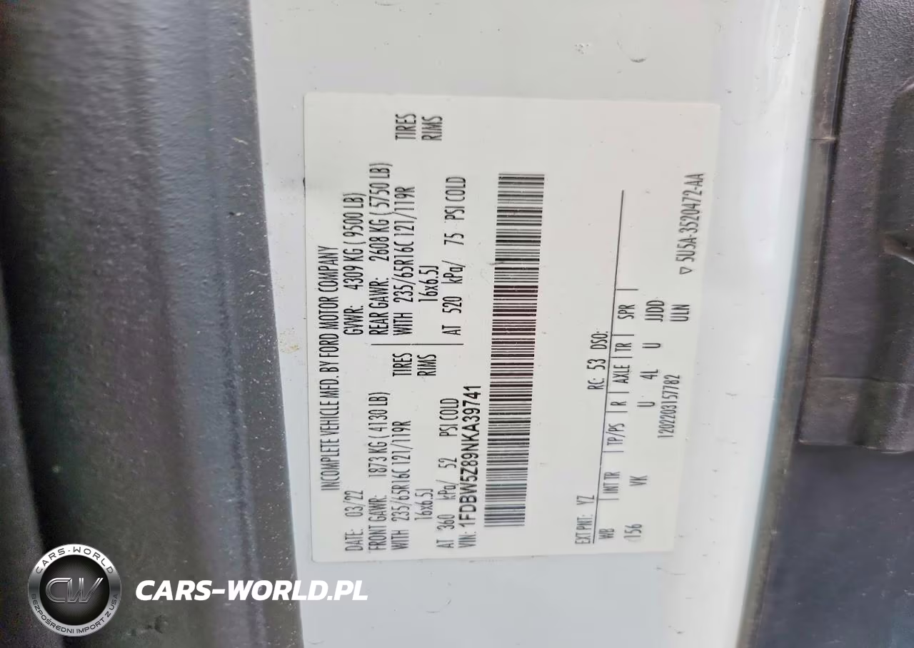 2022 Ford Transit T-350 VIN:1FDBW5Z89NKA39741 - 14