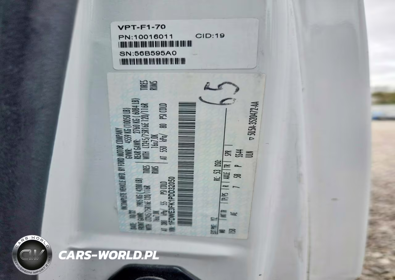 2023 Ford Econoline E350 Super Duty Cutaway Van VIN:1FDWE3FK1PDD32050 - 13