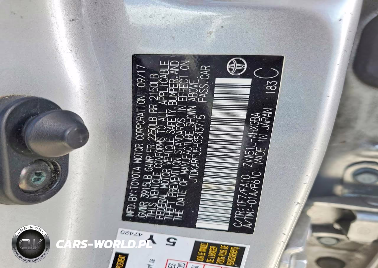 2017 Toyota Prius Three VIN:JTDKARFU5H3543715 - 13
