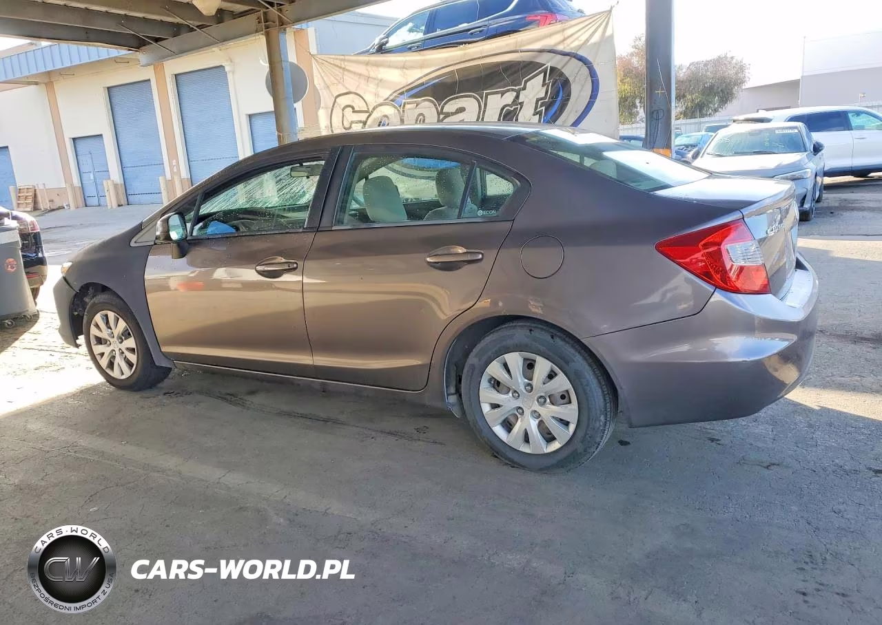 2012 Honda Civic Lx VIN:19XFB2F55CE316802 - 2