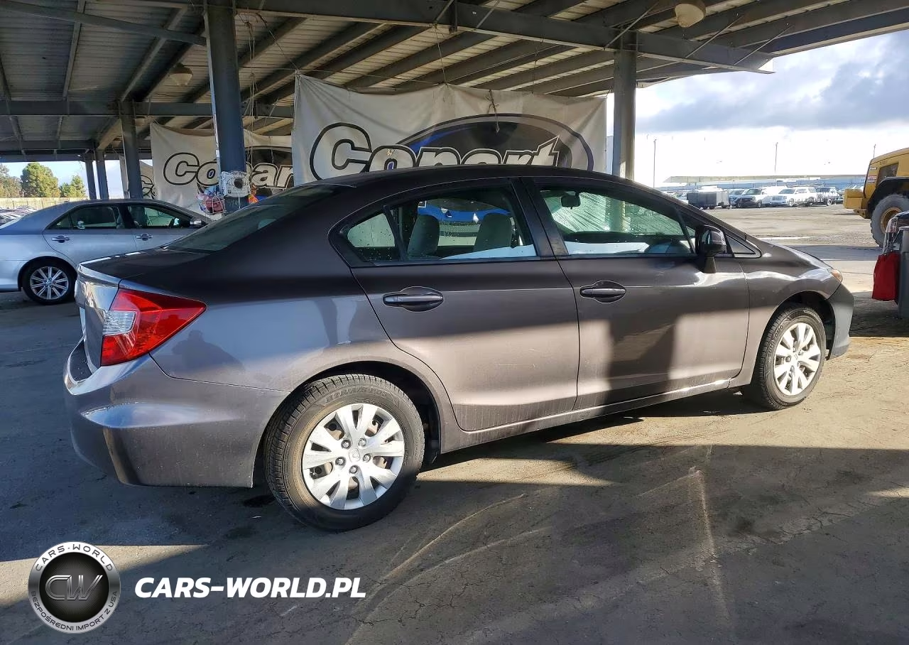 2012 Honda Civic Lx VIN:19XFB2F55CE316802 - 3