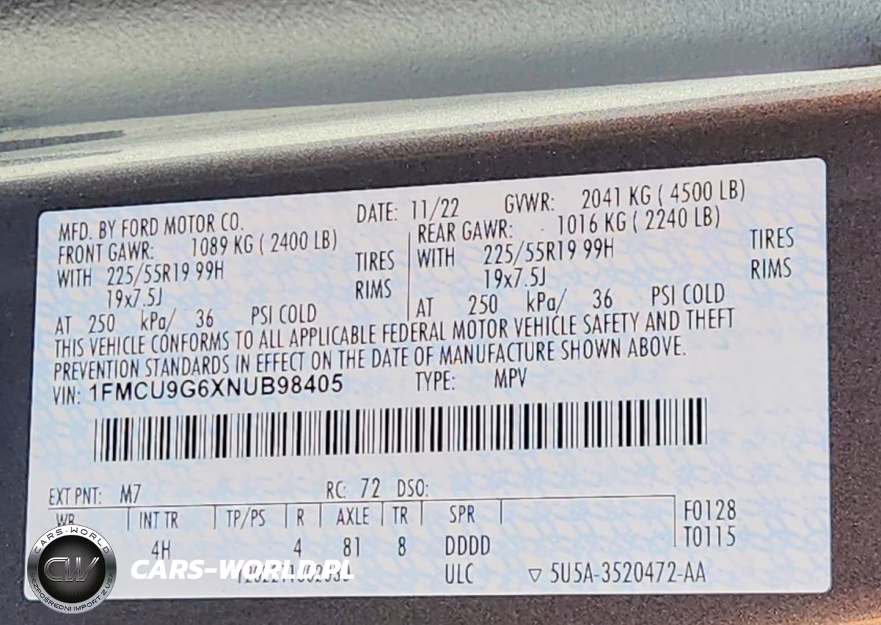 2022 Ford Escape Se VIN:1FMCU9G6XNUB98405 - 13