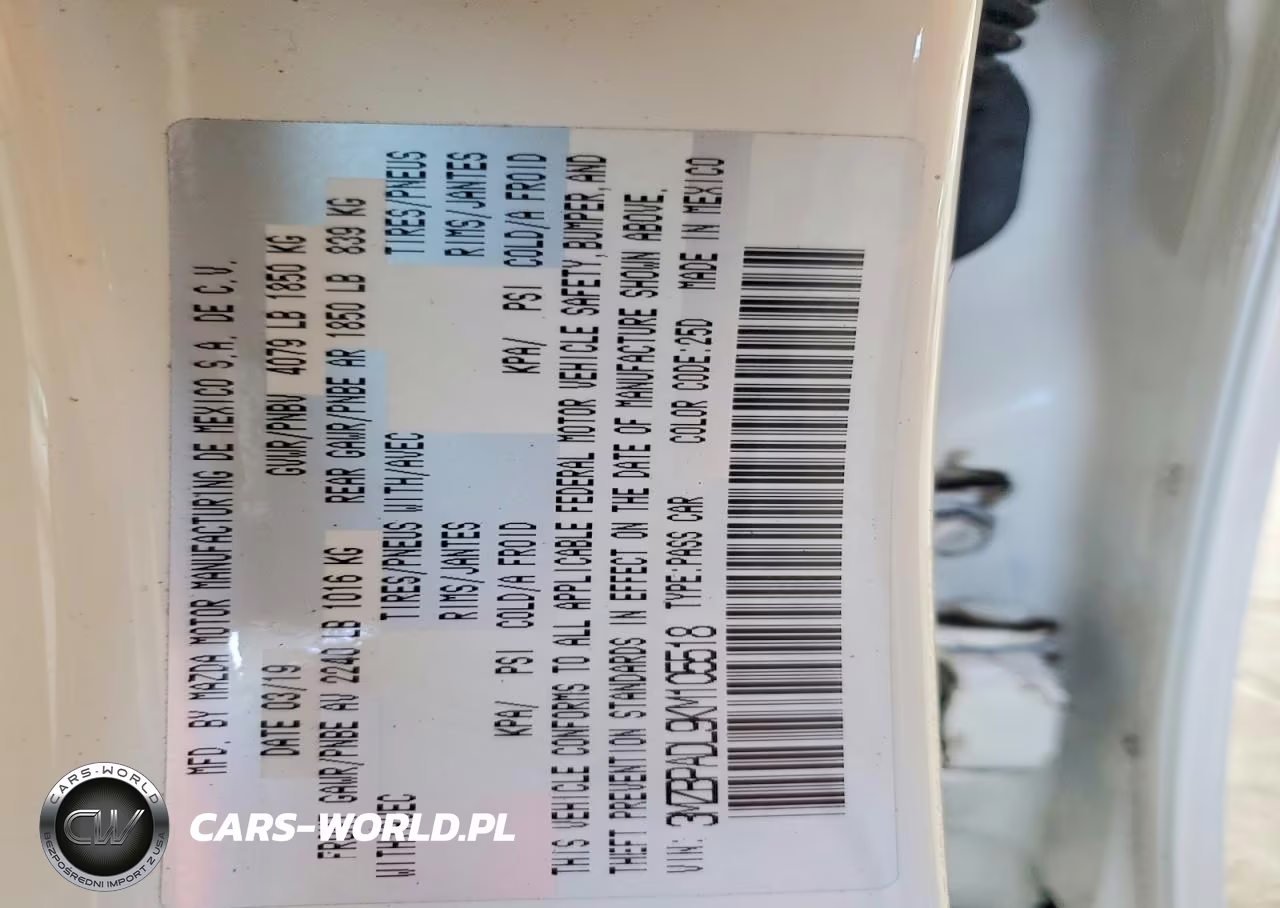 2019 Mazda 3 Preferred VIN:3MZBPADL9KM105518 - 12