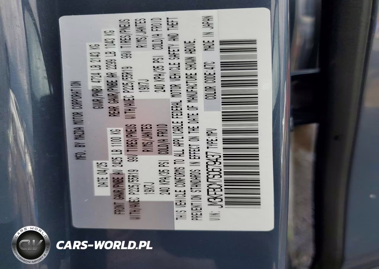 2025 Mazda Cx-5 Preferred VIN:JM3KFBCM7S0679437 - 14