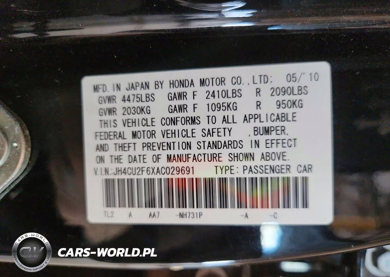 2010 Acura Tsx VIN:JH4CU2F6XAC029691 - 12
