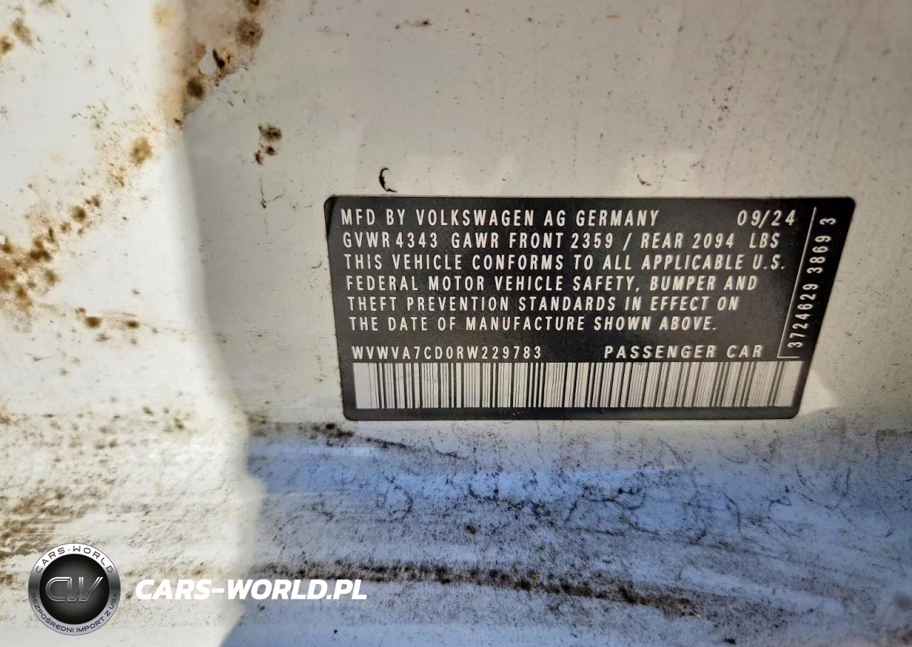 2024 Volkswagen Gti Autobahn VIN:WVWVA7CD0RW229783 - 12