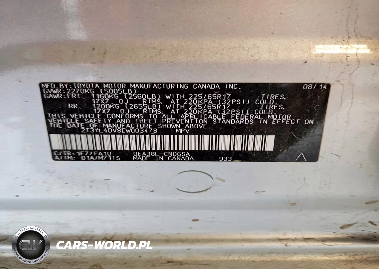 2014 Toyota Rav4 Ev Base VIN:2T3YL4DV8EW003478 - 12