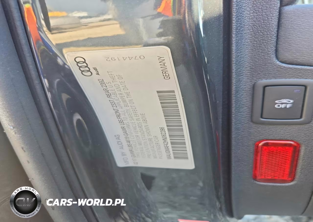 2017 Audi A4 Ultra Premium VIN:WAUGMAF42HN062286 - 13