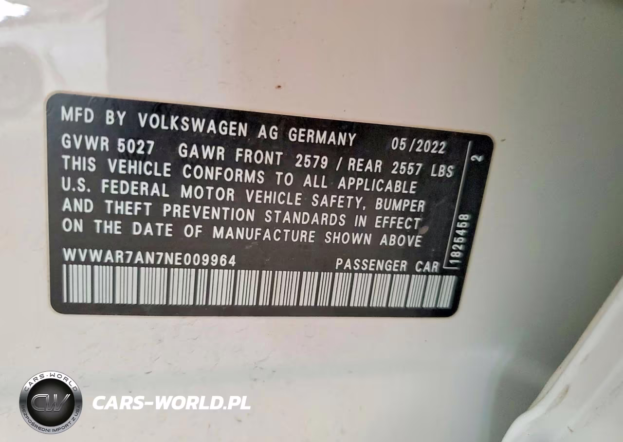 2022 Volkswagen Arteon Sel R-Line VIN:WVWAR7AN7NE009964 - 13