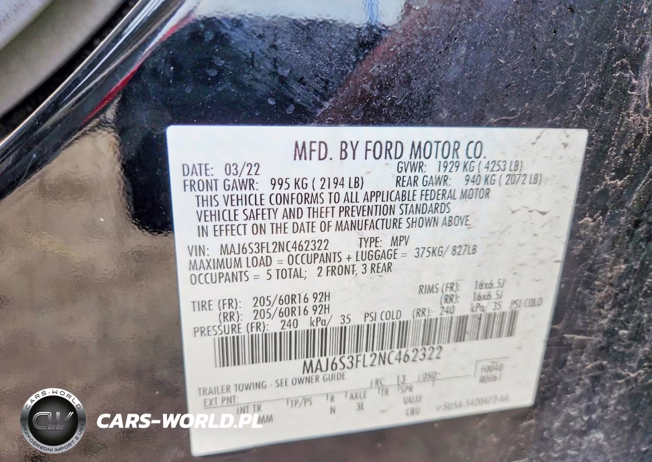 2022 Ford Ecosport S VIN:MAJ6S3FL2NC462322 - 13
