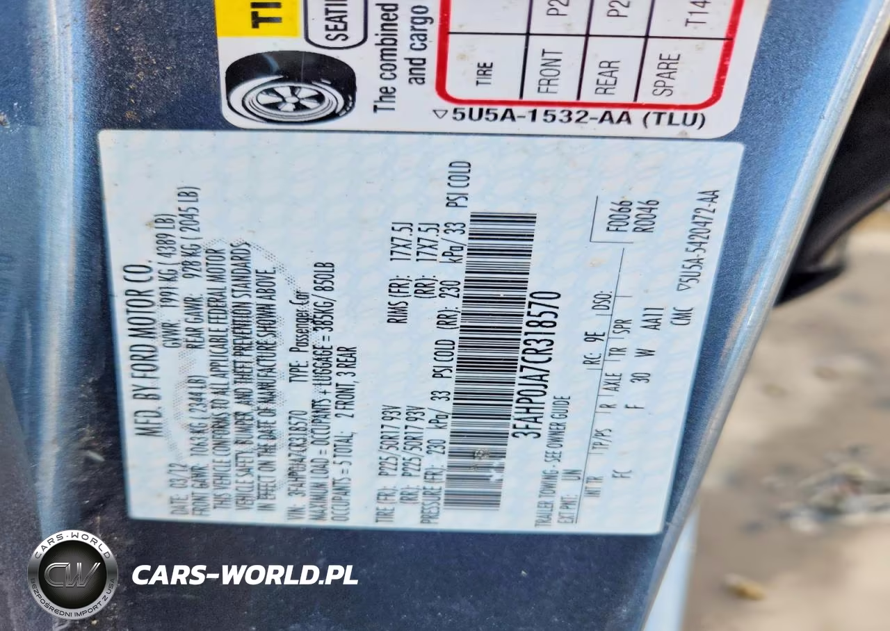 2012 Ford Fusion Sel VIN:3FAHP0JA7CR318570 - 12