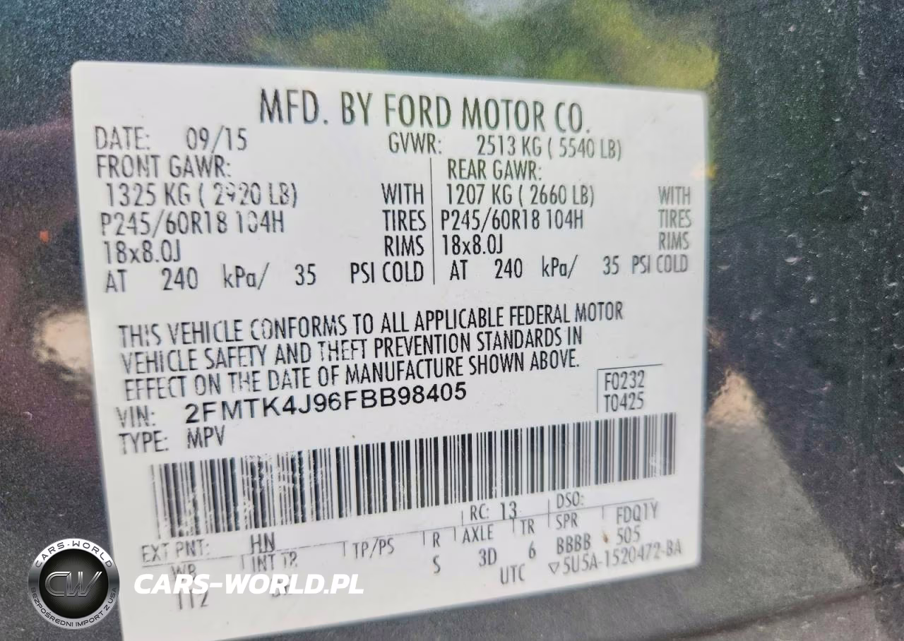 2015 Ford Edge Sel VIN:2FMTK4J96FBB98405 - 13