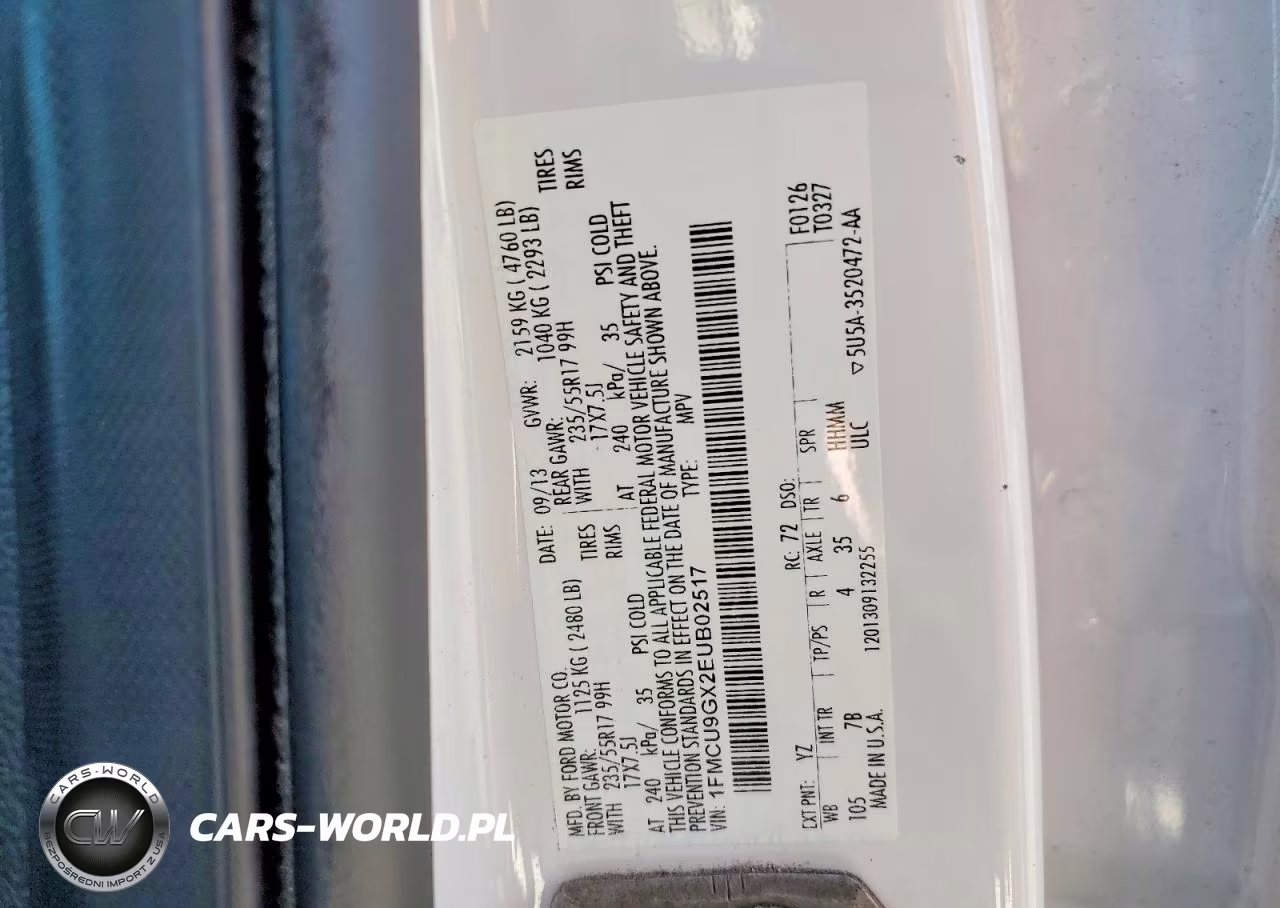 2017 Ford Escape Se VIN:1FMCU9G90HUE83712 - 13
