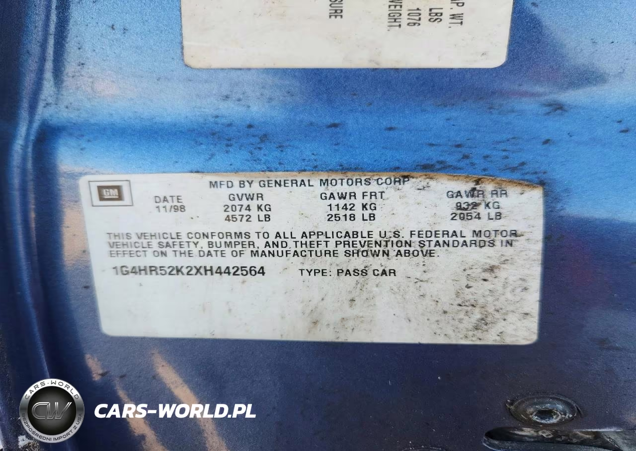 1999 Buick Lesabre Limited VIN:1G4HR52K2XH442564 - 12