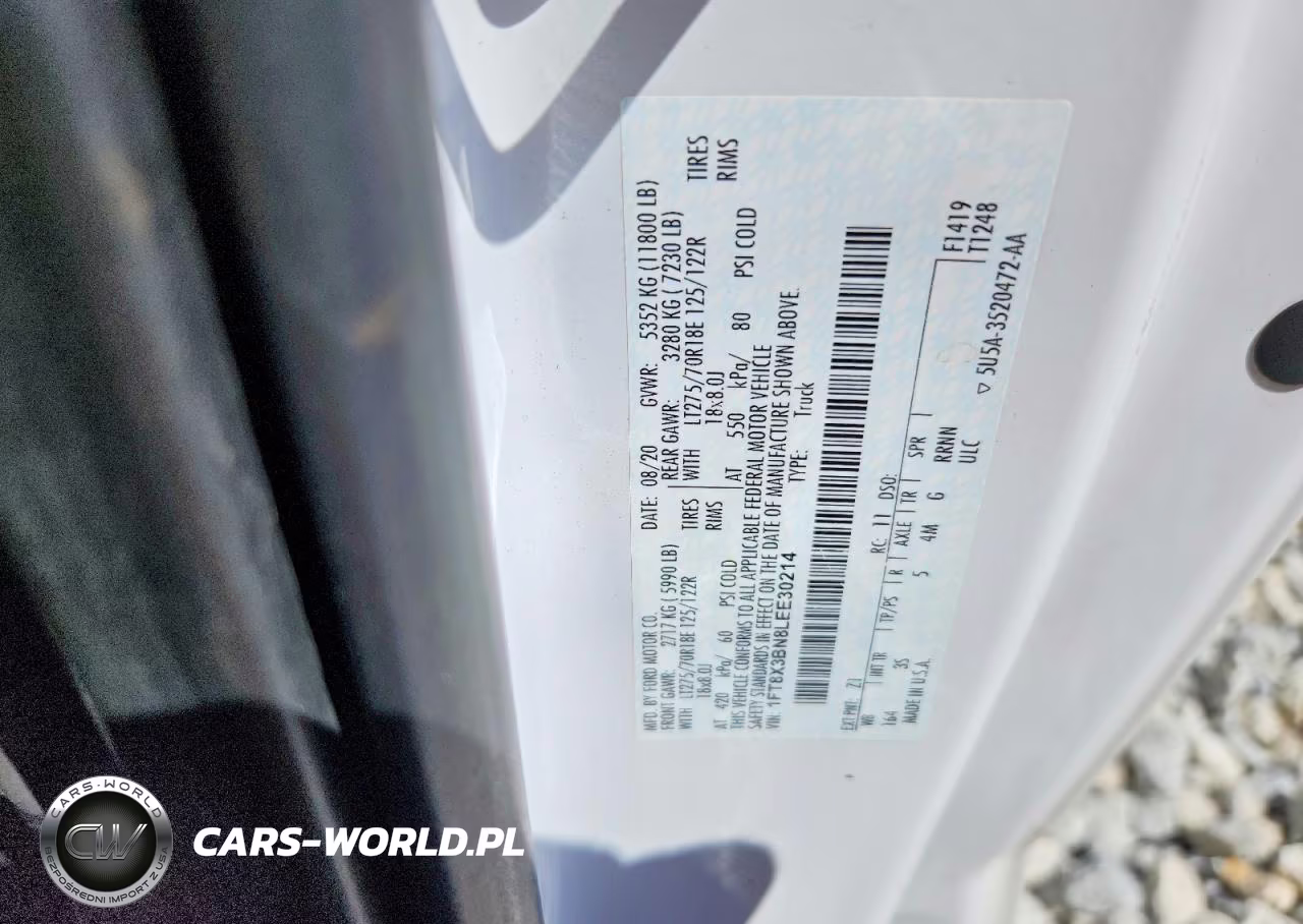 2020 Ford F350 Super Duty VIN:1FT8X3BN8LEE30214 - 13