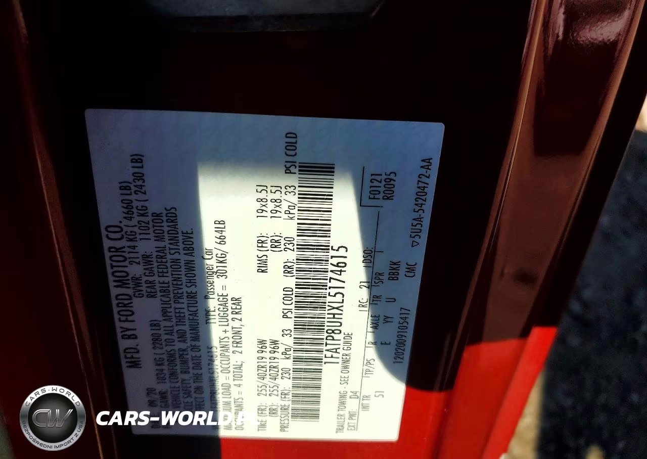 2020 Ford Mustang VIN:1FATP8UHXL5174615 - 13