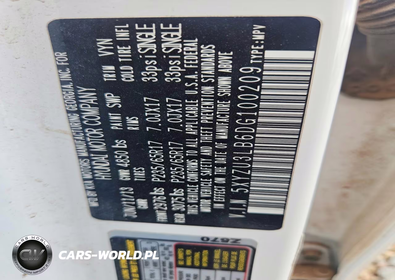 2013 Hyundai Santa Fe Sport 2.4L VIN:5XYZU3LB6DG100209 - 13