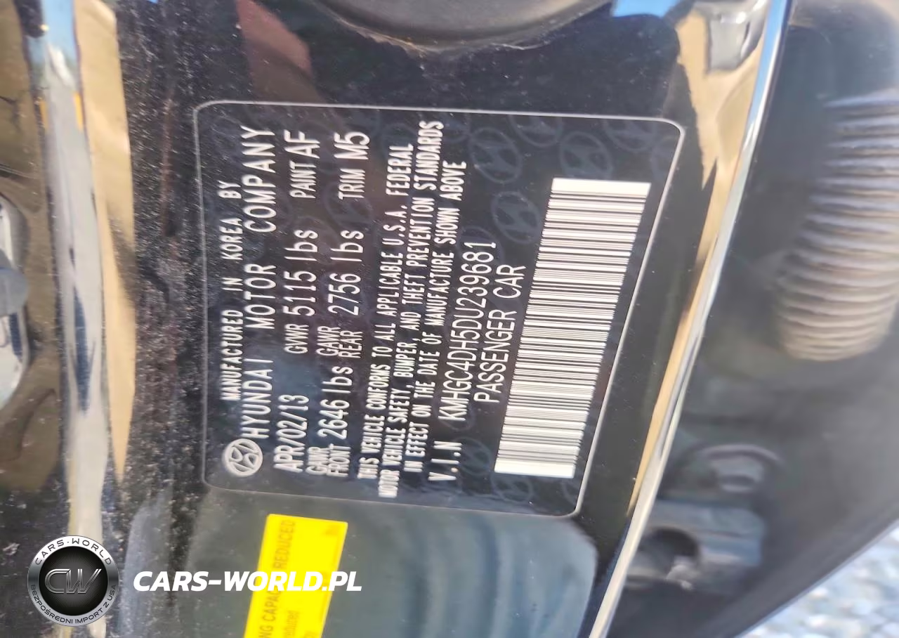 2013 Hyundai Genesis 5.0L VIN:KMHGC4DH5DU239681 - 12