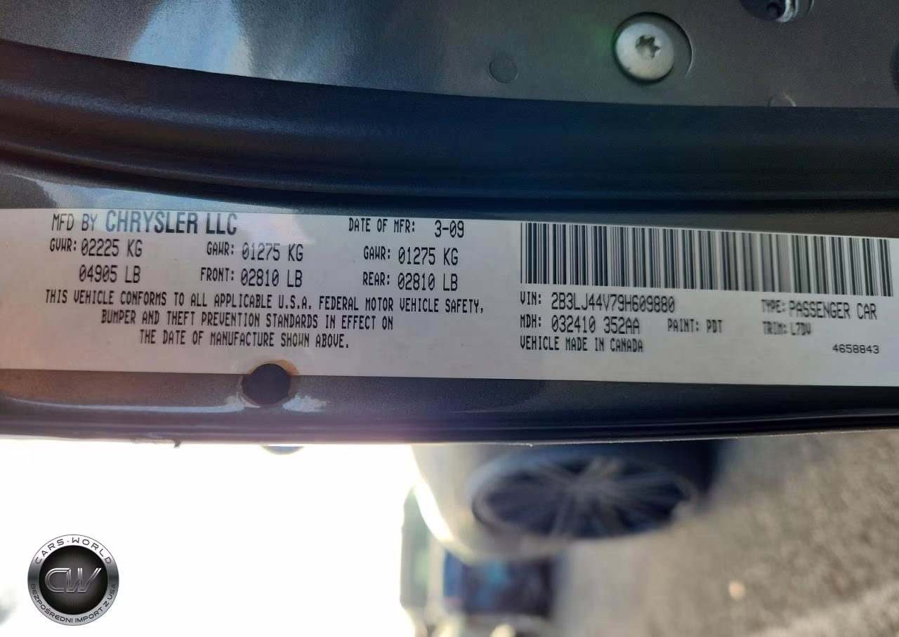 2009 Dodge Challenger Se VIN:2B3LJ44V79H609880 - 12