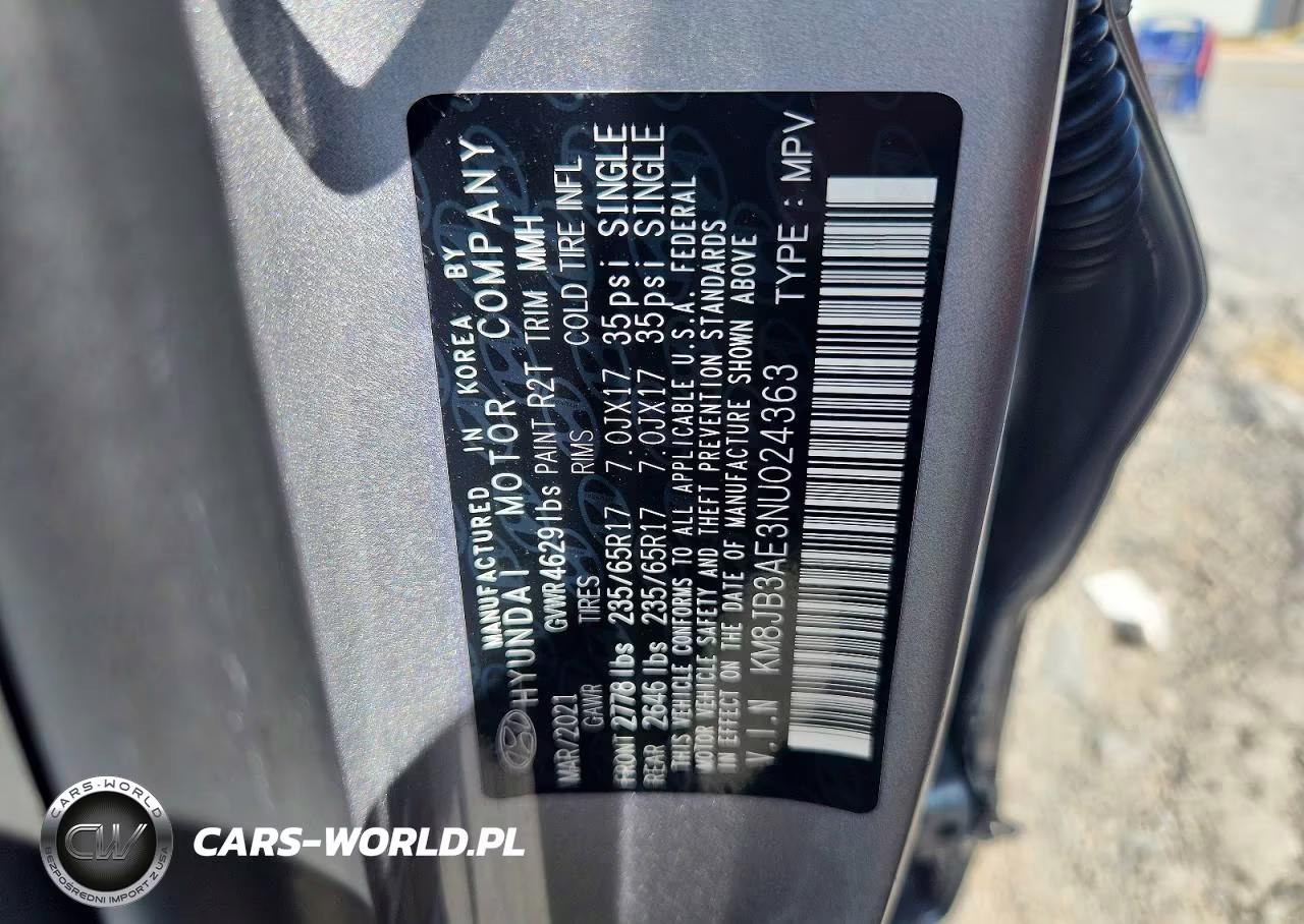2022 Hyundai Tucson Sel VIN:KM8JB3AE3NU024363 - 13