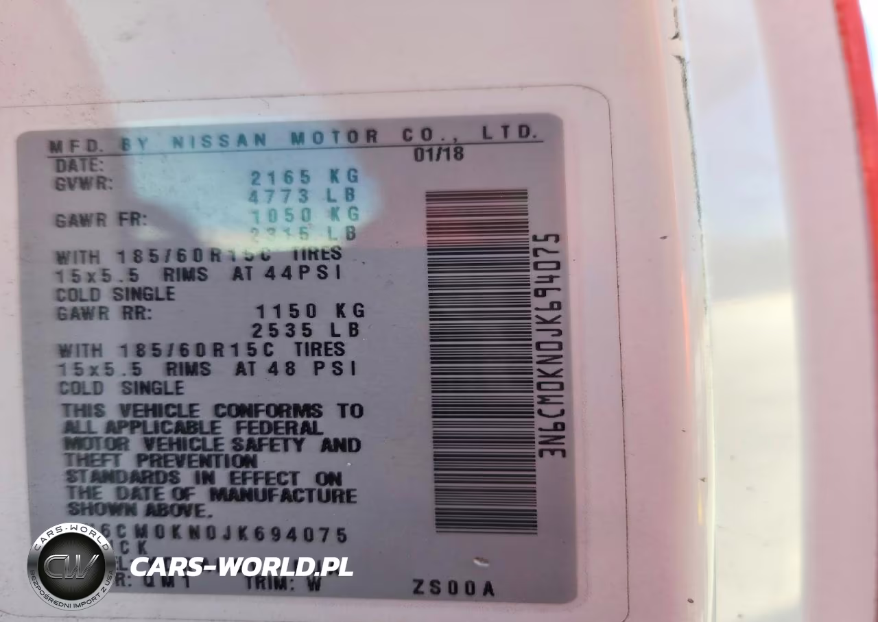 2018 Nissan Nv200 Delivery Van VIN:3N6CM0KN0JK694075 - 13