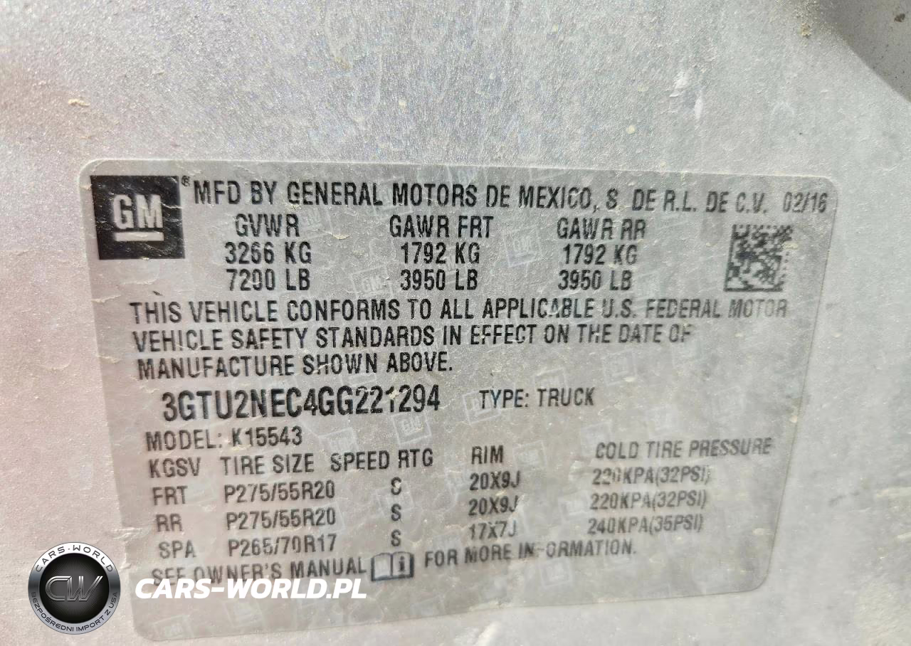 2016 GMC Sierra K1500 Slt VIN:3GTU2NEC4GG221294 - 13
