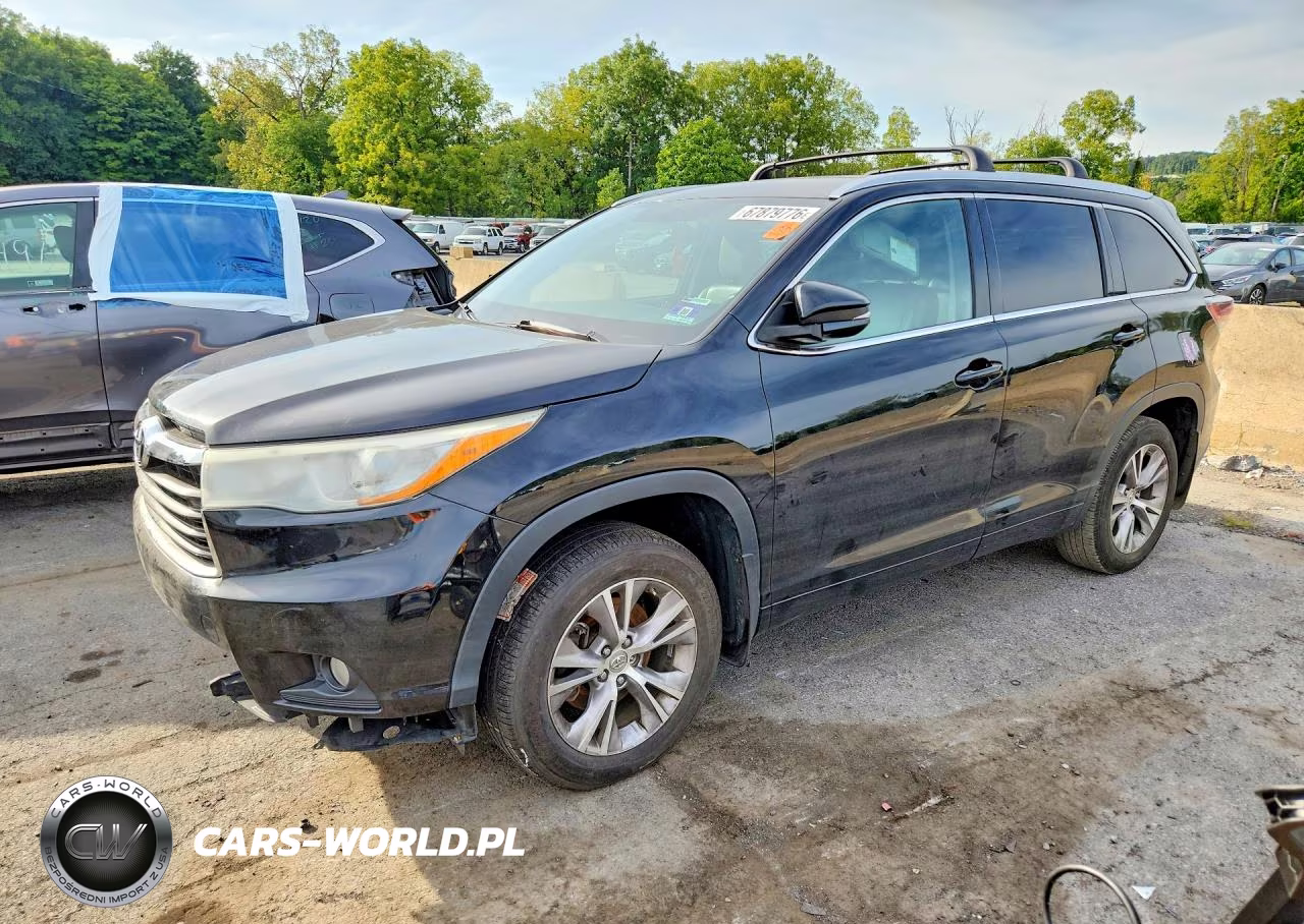 2015 Toyota Highlander Xle VIN:5TDJKRFH7FS199876 - 1