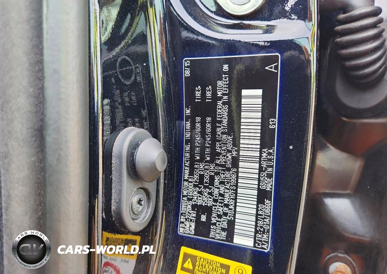 2015 Toyota Highlander Xle VIN:5TDJKRFH7FS199876 - 13
