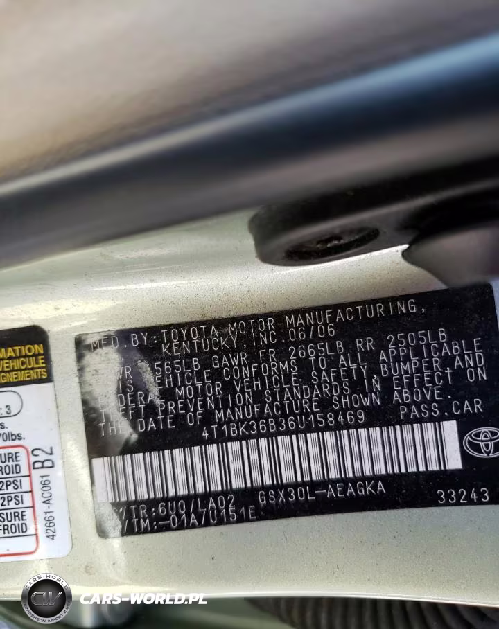 2006 Toyota Avalon Xl VIN:4T1BK36B36U158469 - 10