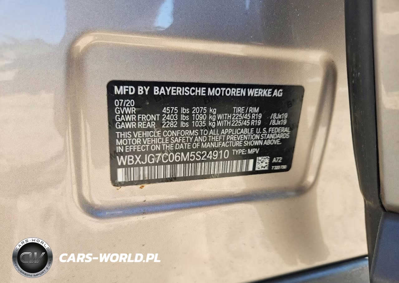 2021 BMW X1 Sdrive28I VIN:WBXJG7C06M5S24910 - 12