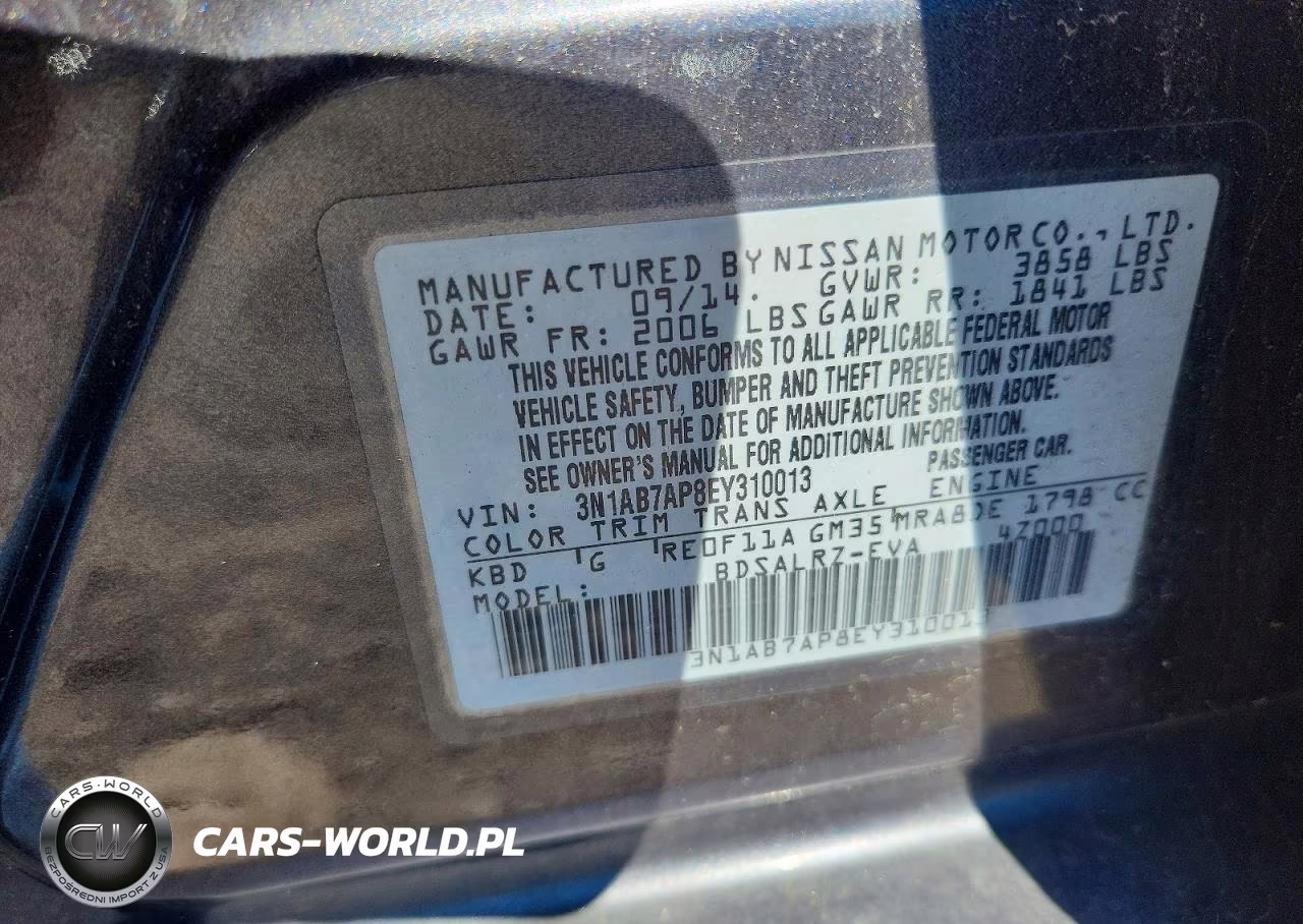 2014 Nissan Sentra Sr VIN:3N1AB7AP8EY310013 - 12