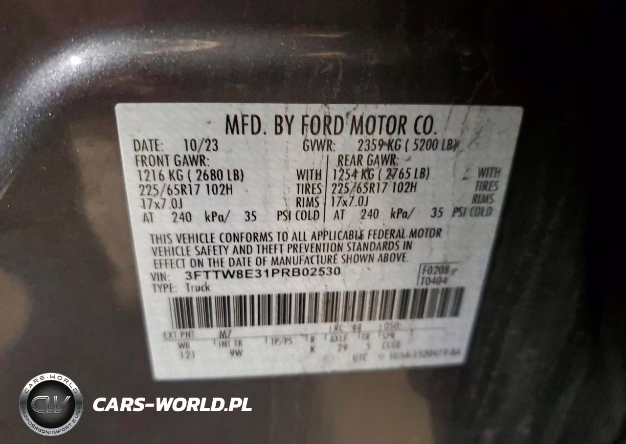 2023 Ford Maverick Xl VIN:3FTTW8E31PRB02530 - 12