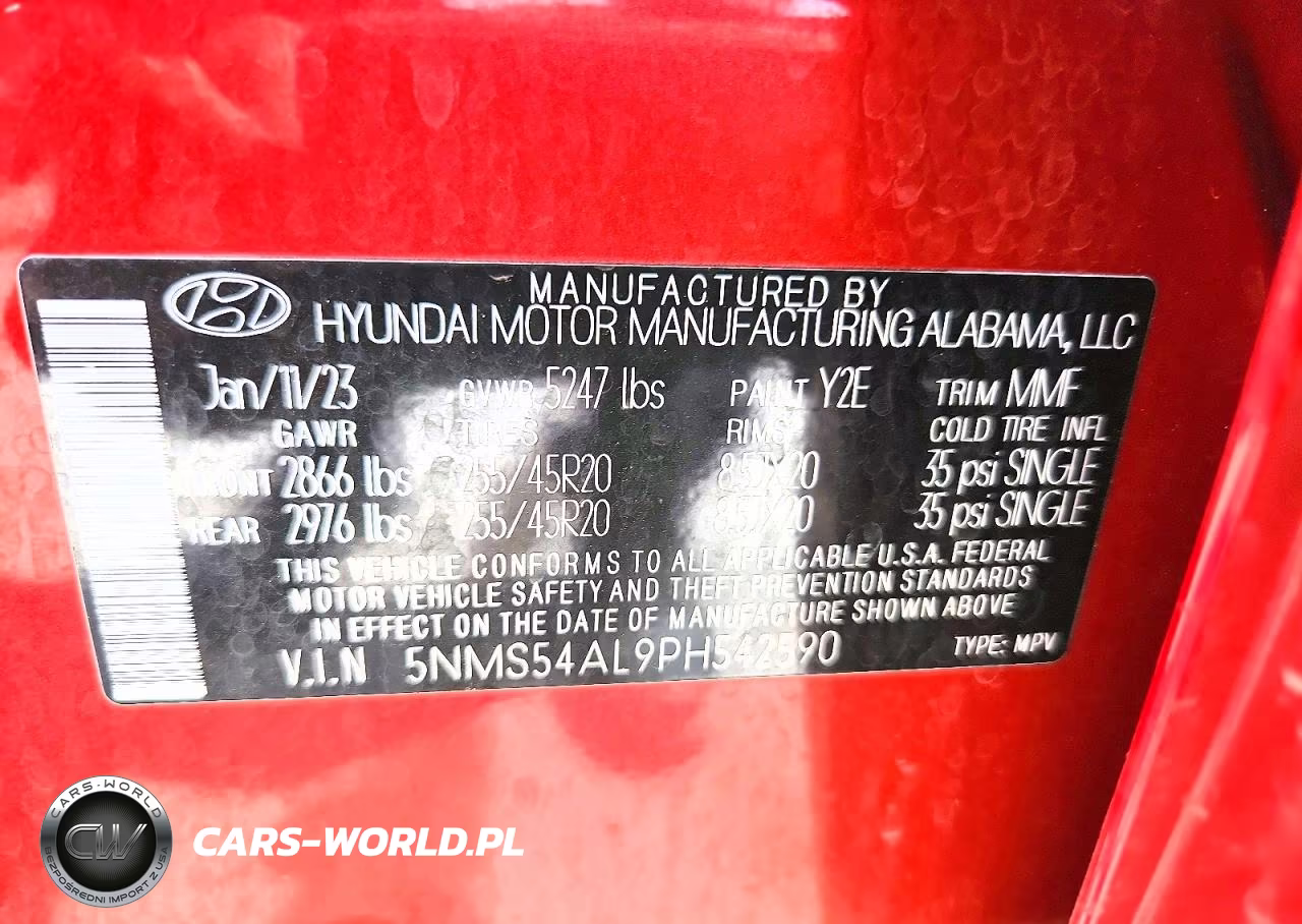 2023 Hyundai Santa Fe Calligraphy VIN:5NMS54AL9PH542590 - 13