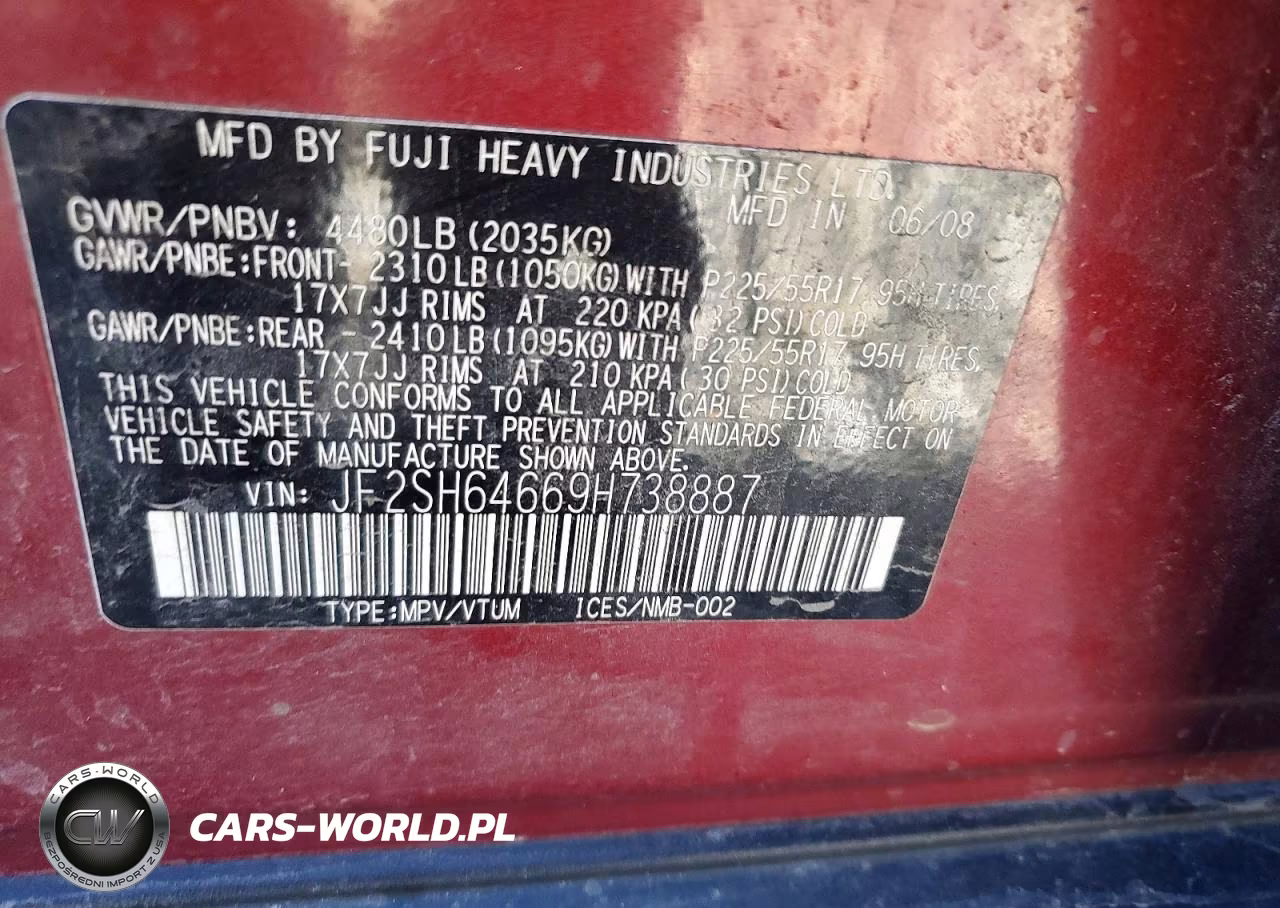 2009 Subaru Forester 2.5X Limited VIN:JF2SH64669H738887 - 14