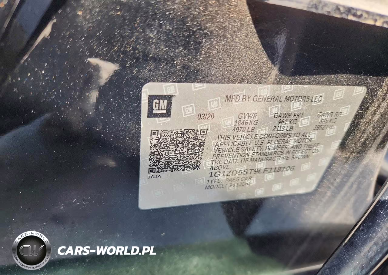 2020 Chevrolet Malibu Lt VIN:1G1ZD5ST9LF118106 - 12
