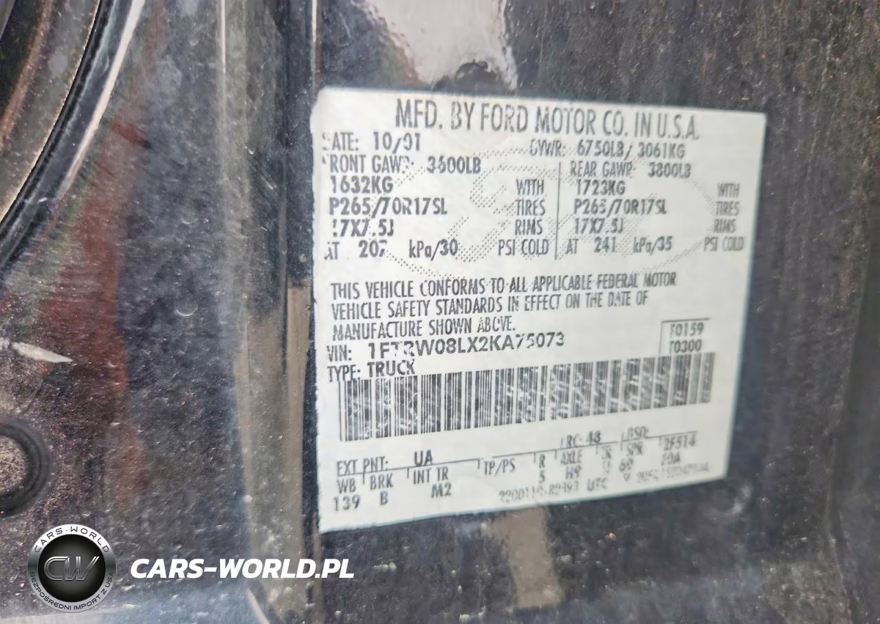 2002 Ford F150 Supercrew VIN:1FTRW08LX2KA75073 - 12