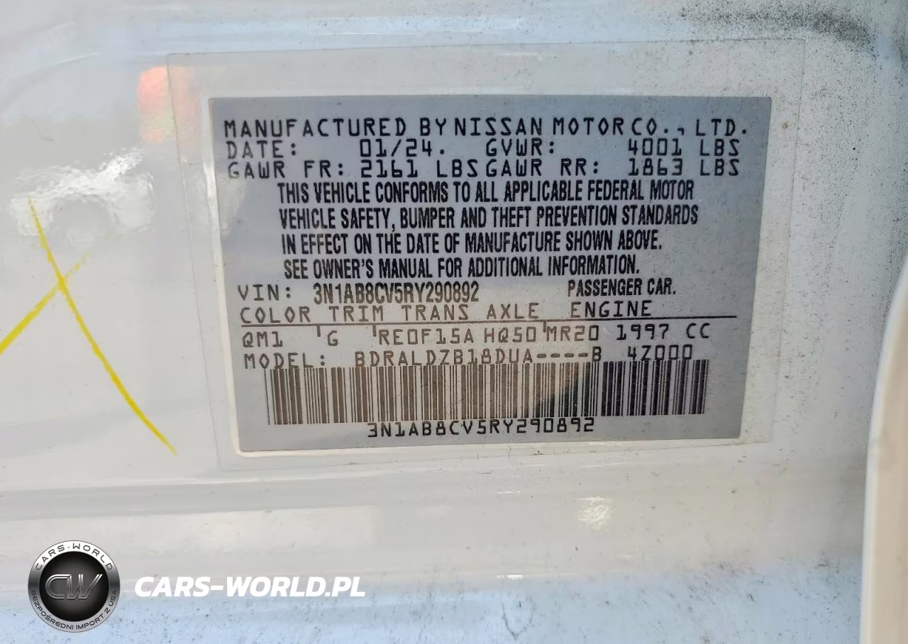 2024 Nissan Sentra Sv VIN:3N1AB8CV5RY290892 - 12