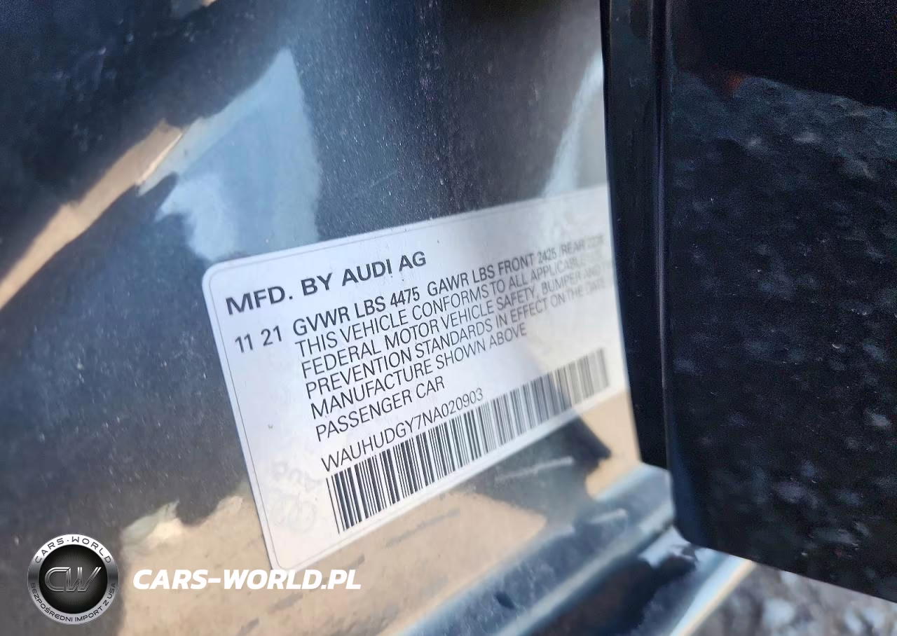 2022 Audi A3 Premium Plus VIN:WAUHUDGY7NA020903 - 12