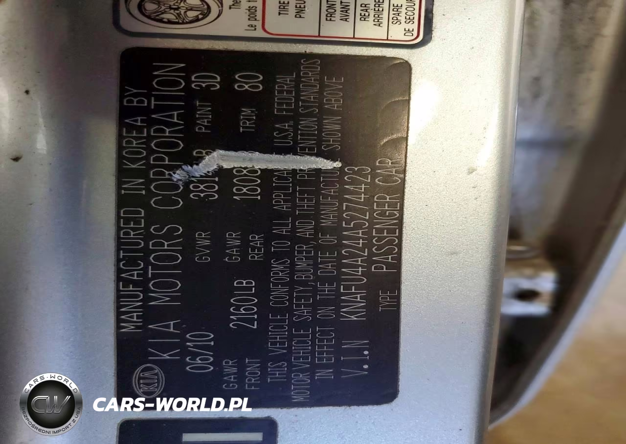 2010 Kia Forte Ex VIN:KNAFU4A24A5274423 - 12