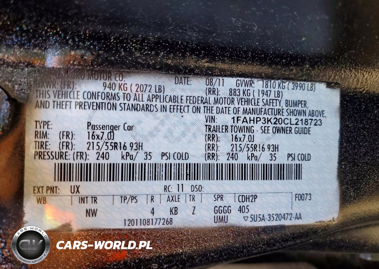 2012 Ford Focus Se VIN:1FAHP3K20CL218723 - 13