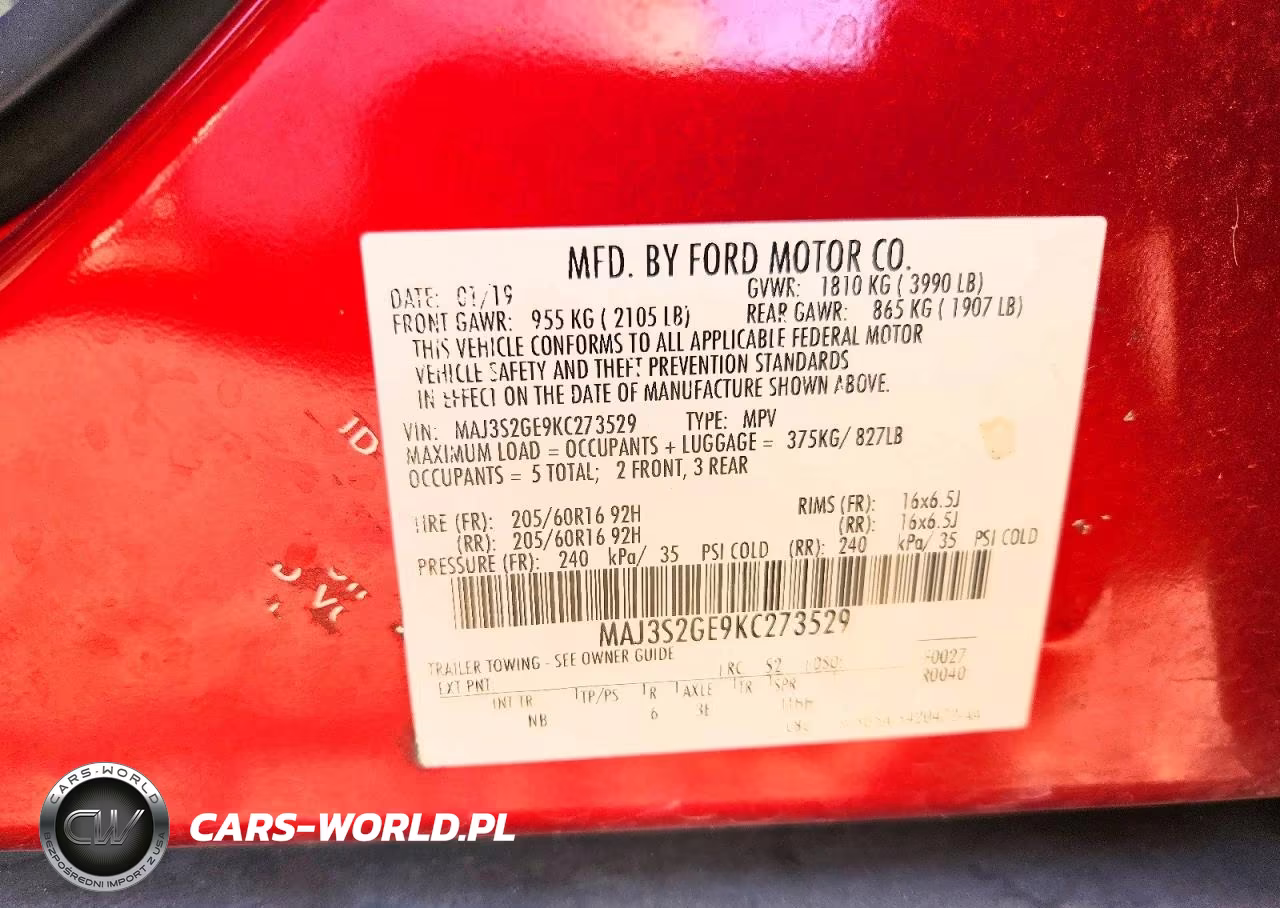 2019 Ford Ecosport Se VIN:MAJ3S2GE9KC273529 - 13