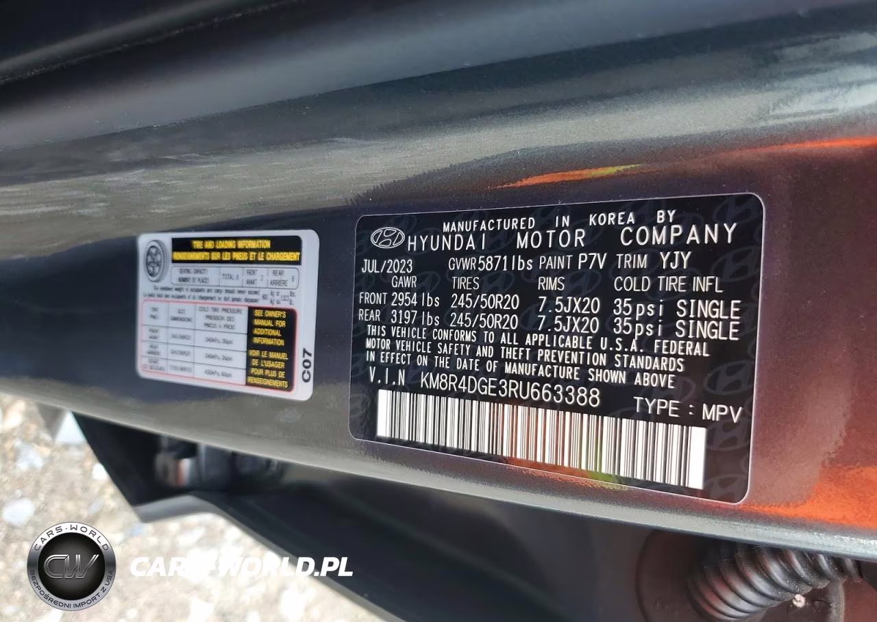 2024 Hyundai Palisade Sel Premium VIN:KM8R4DGE3RU663388 - 12