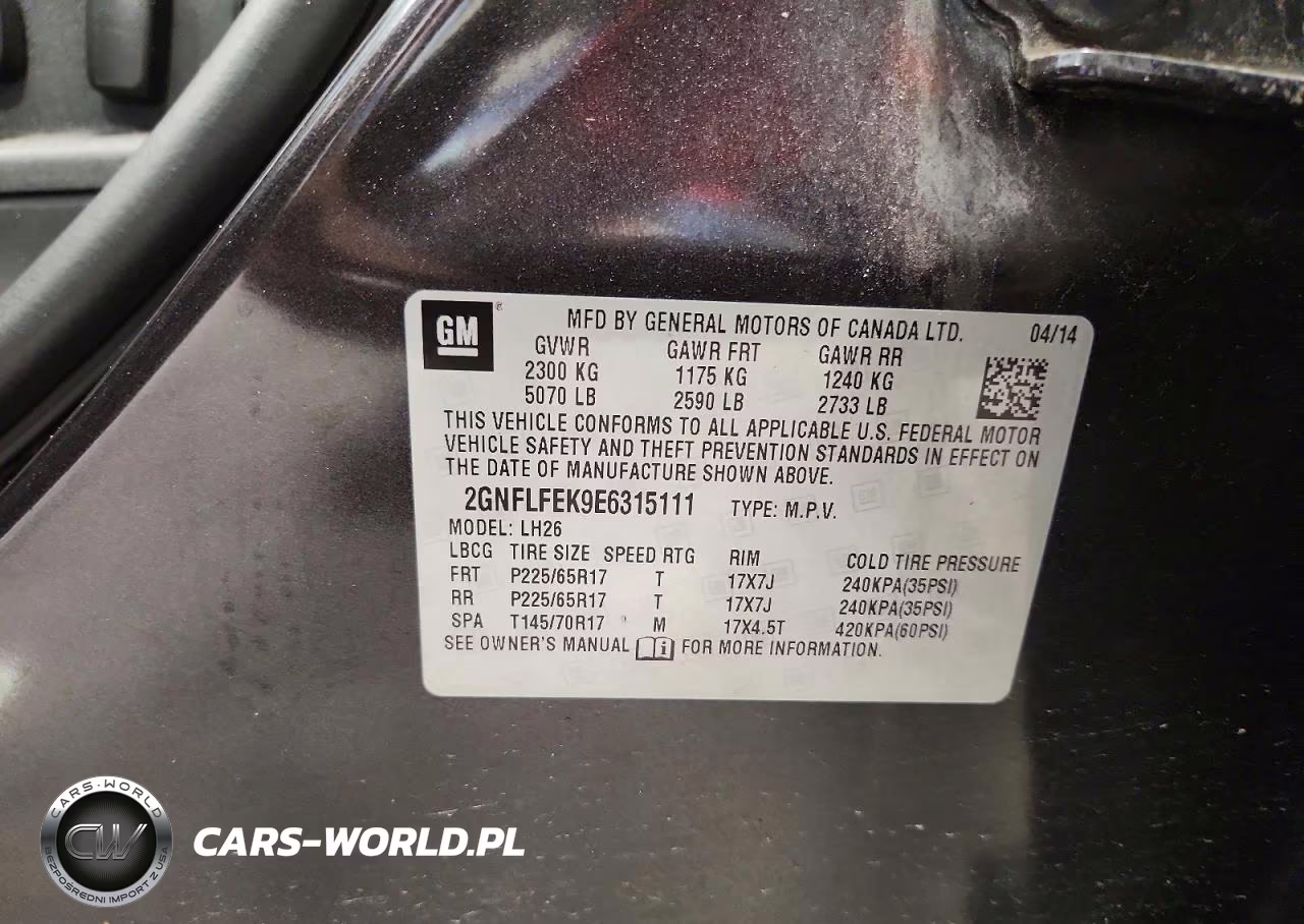 2014 Chevrolet Equinox Lt VIN:2GNFLFEK9E6315111 - 13