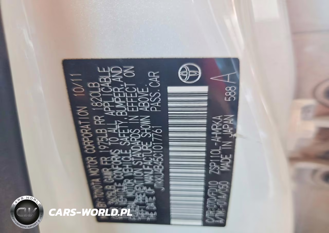 2012 Scion Xd Release Series 4.0 VIN:JTKKU4B45C1017761 - 12